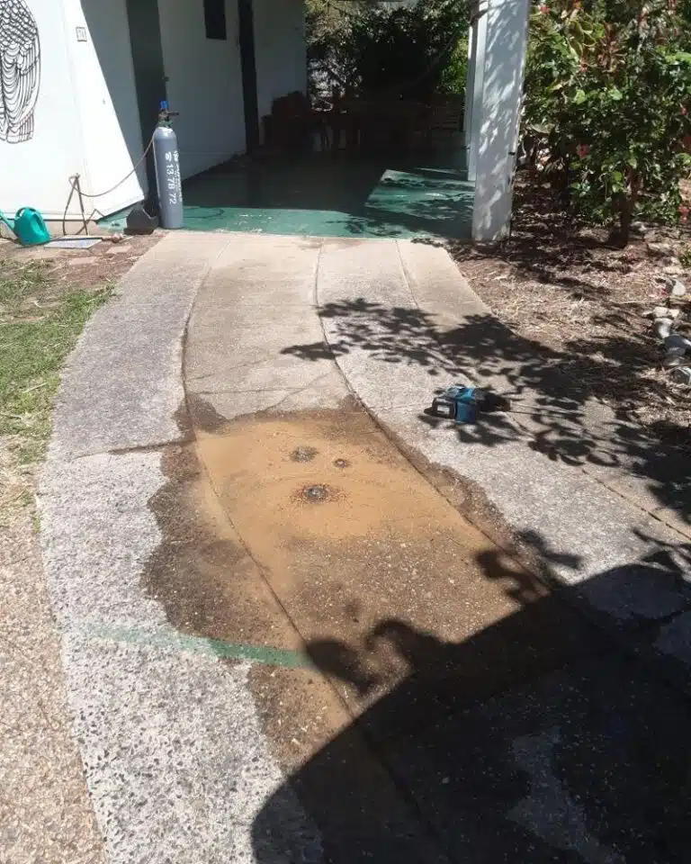 Leaks Under a Concrete Driveway