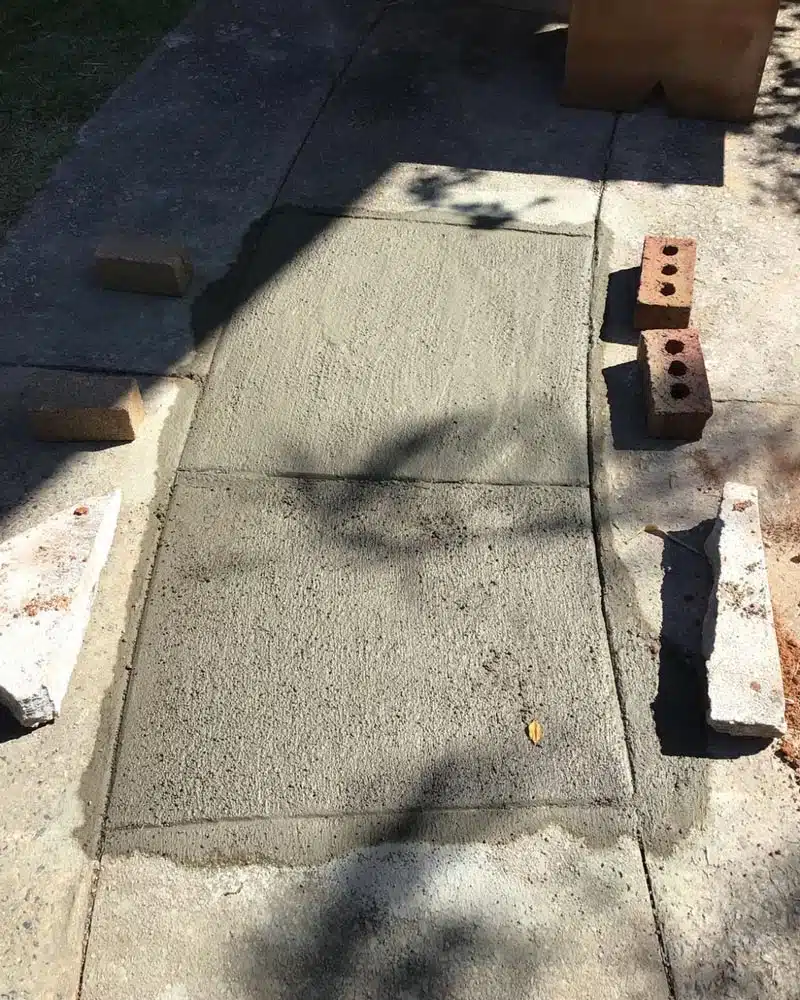 two Concrete slabs