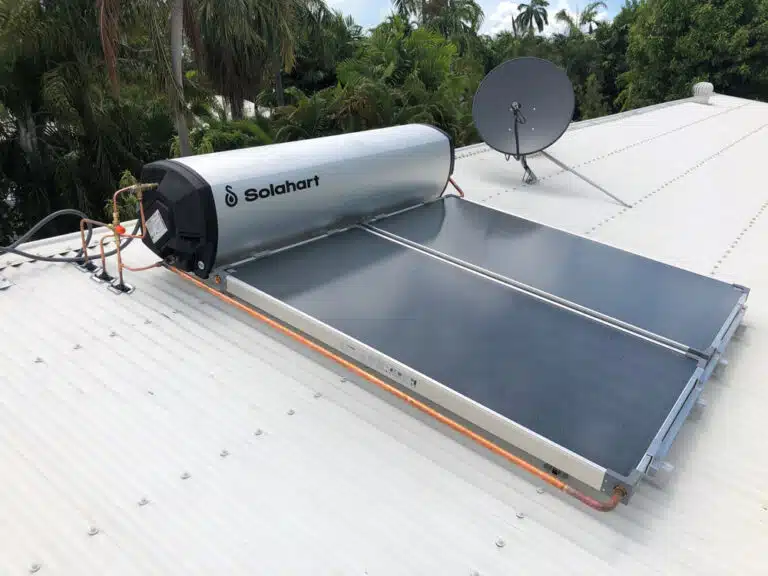 Closer Look Of A Solar Hot Water Panel