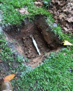 Fixing Underground Pipe with Leak